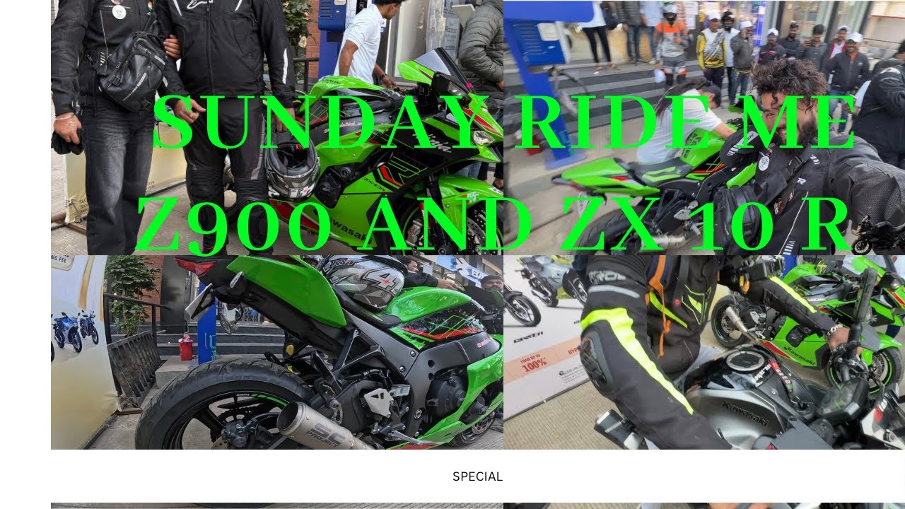 Z900 🆚 ZX-10R | Sunday Ride Ka Sabse Powerful Show 💚🔥 | Superbike Madness 2026