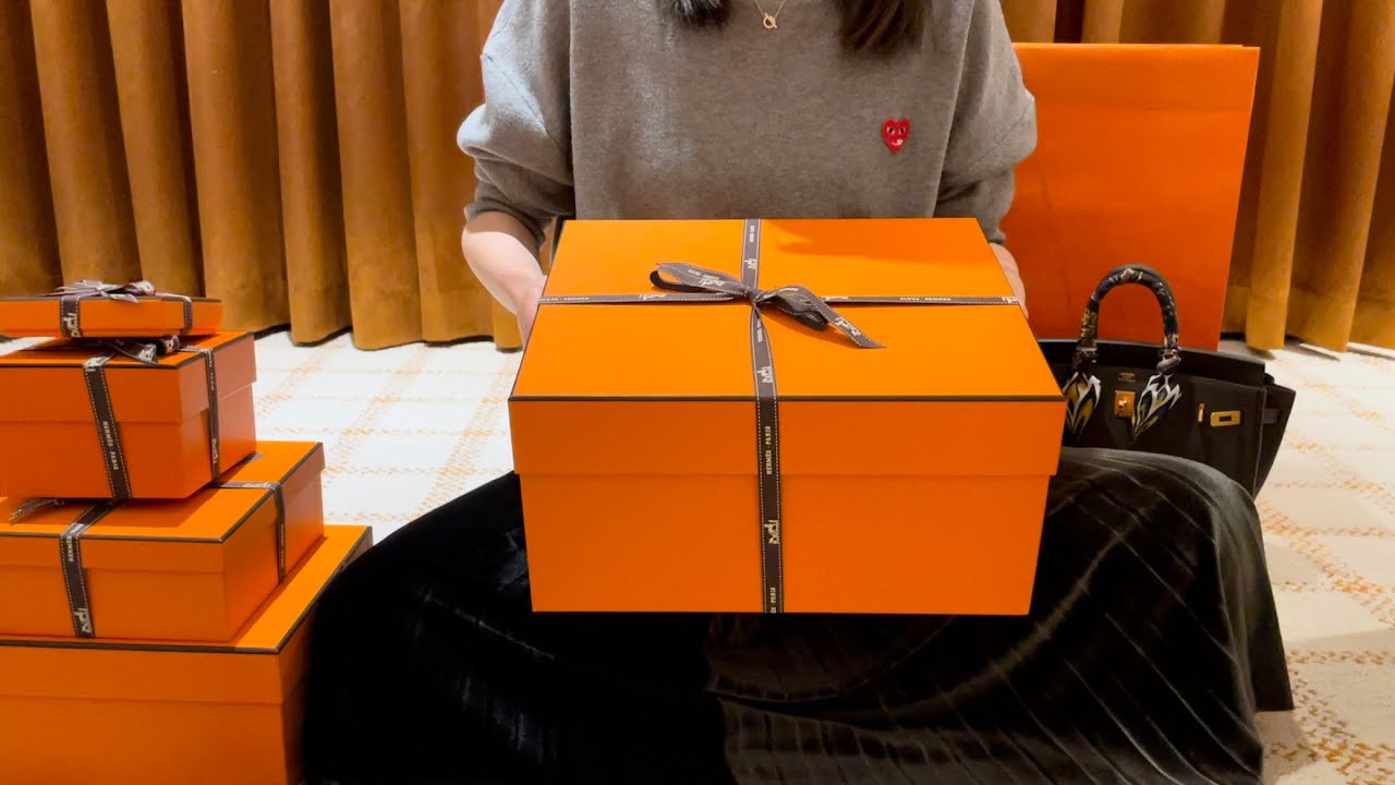 I Scored a Birkin 25 in Vegas!! Massive Hermes Haul🍊 Hermes Birkin Unboxing