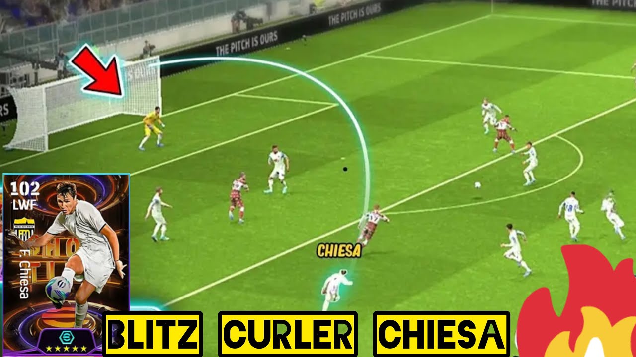 Best Goal of Blitz curler Chiesa 2024| Efootball Mobile 2024