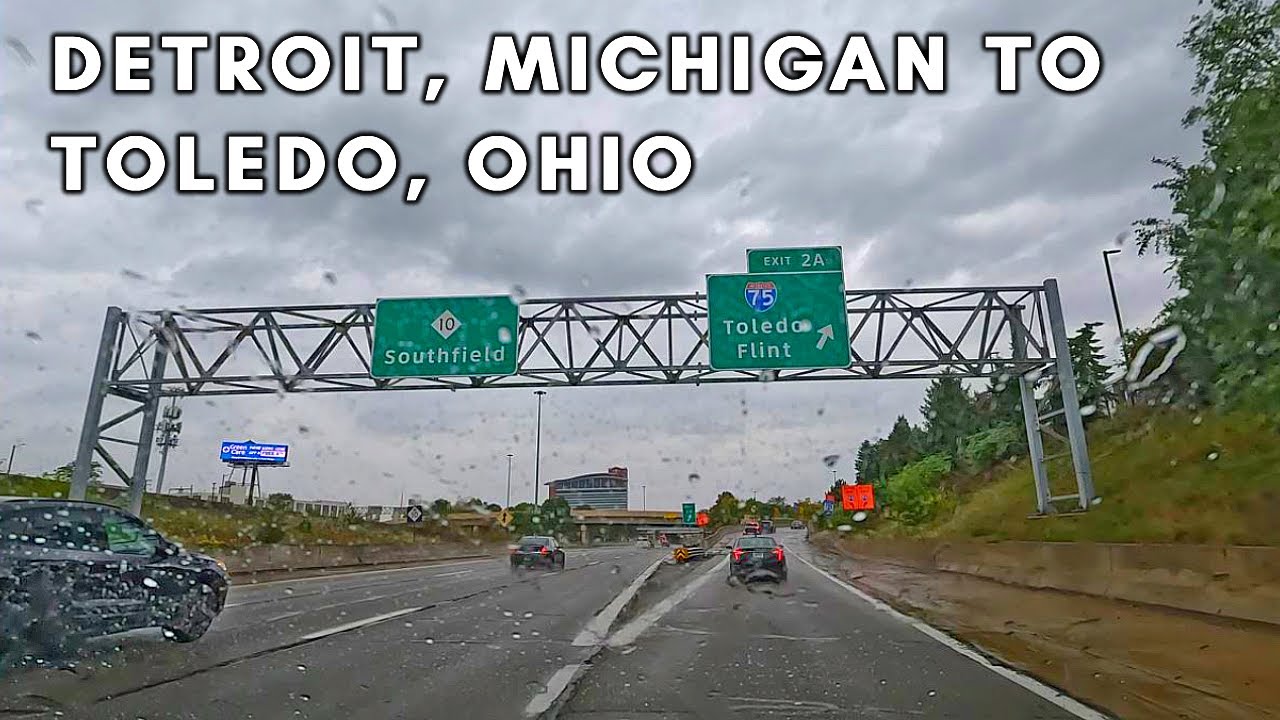 Driving From Michigan to Ohio in Heavy Rain