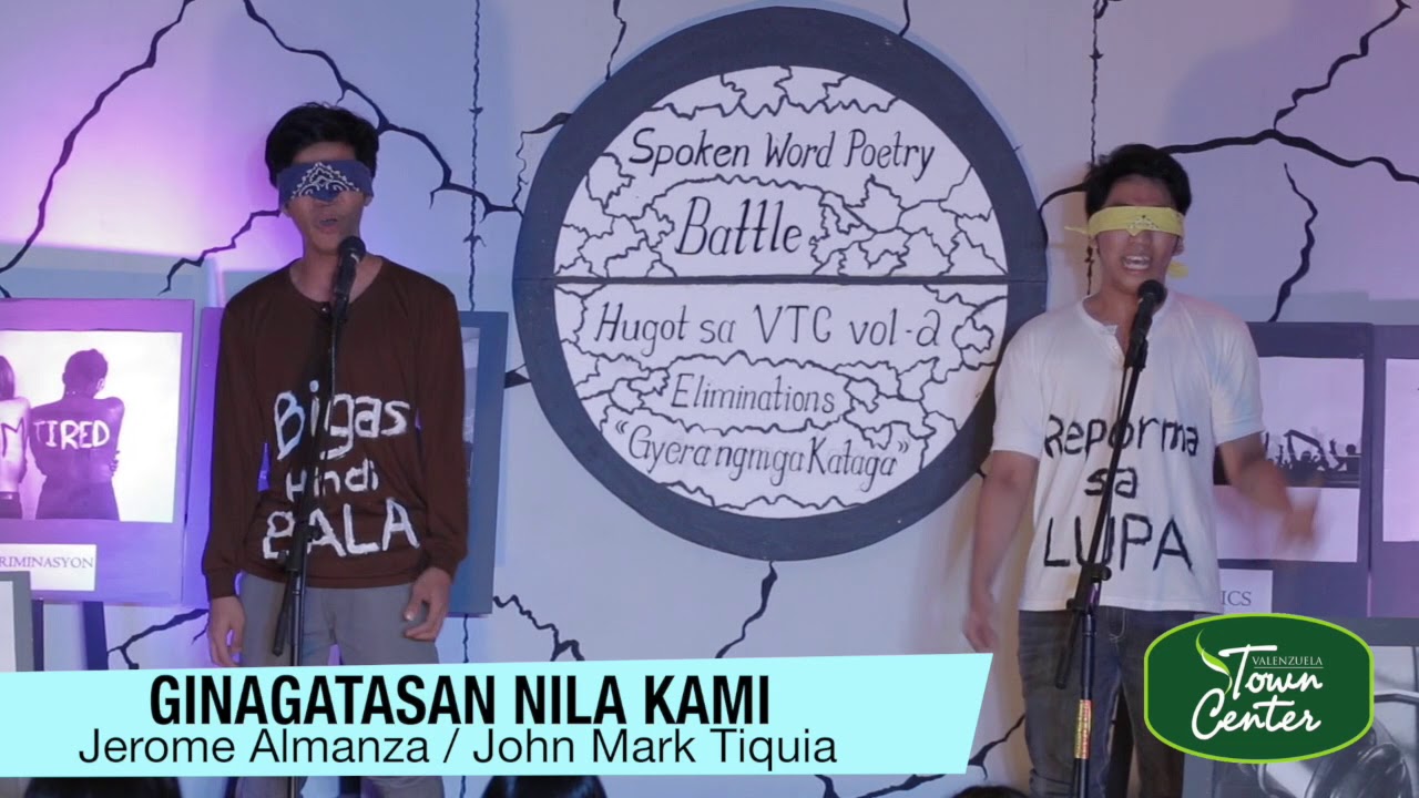 GINAGATASAN NILA KAMI  by Jerome Almanza and John Mark Tiquia Spoken Word Battle ft 