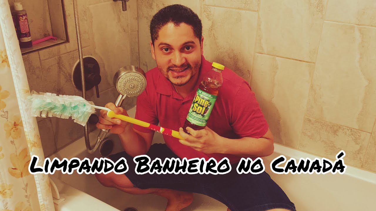 LIMPANDO BANHEIRO NO CANAD&Aacute; !! (Cleaning the bathroom)