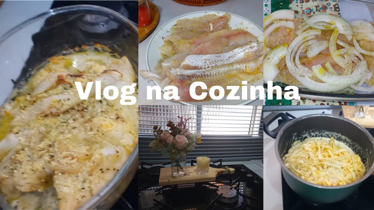  PREPARANDO  ALMOÇO/ PEIXE NO FORNO COM MASSA FRESCA 