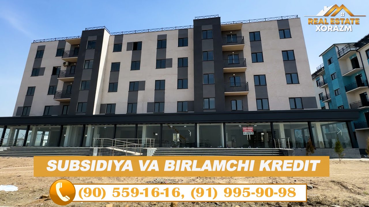 Urganch cityda subsidiya va birlamchi kreditga kvartiralar sotiladi. Tel: 90-559-16-16