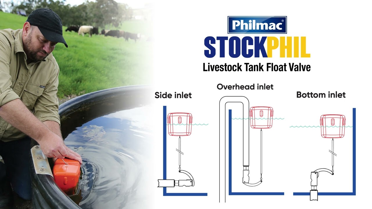 Philmac® StockPhil Livestock Tank Float Valve