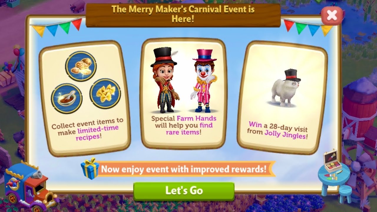 Merry Makers Carnival BEGINS! FarmVille 2 Country Escape 