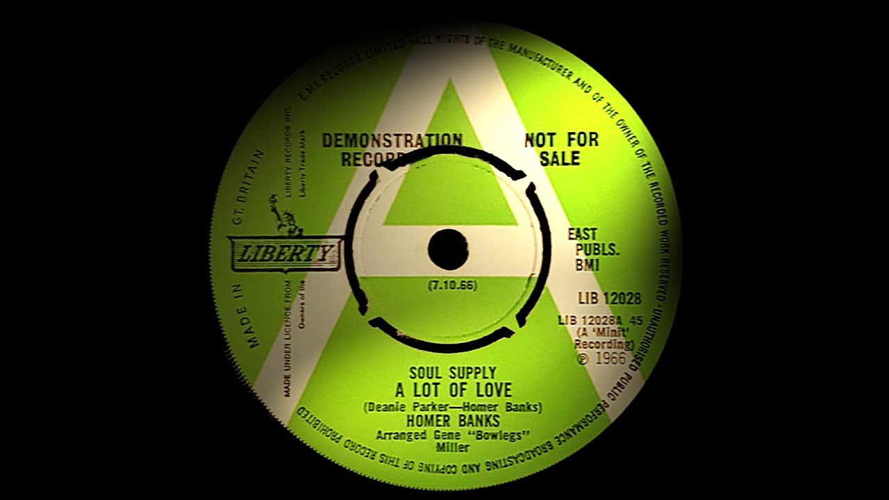 Homer Banks - A Lot Of Love. ( Northern Soul )