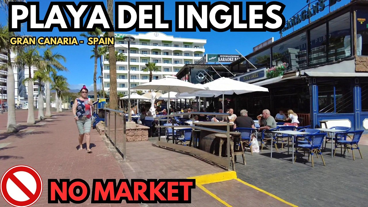 Market Canceled yesterday in Playa del Inglés due to weather 😵