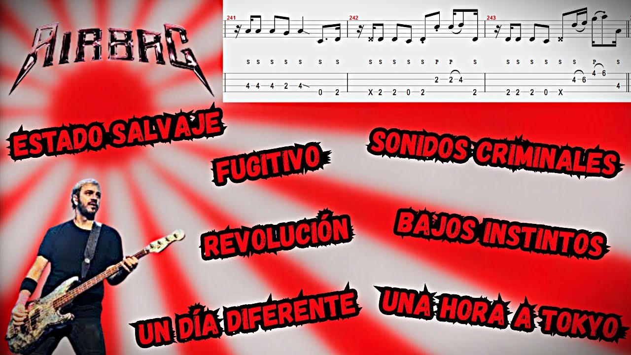 AIRBAG - 7 Líneas de Bajo | Cover + TABs Originales + Análisis