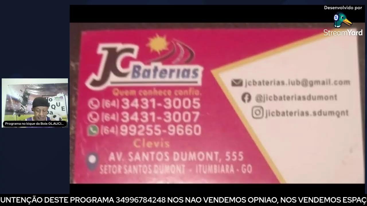 PRORROGAÇÃO ESPORTES PRORAMA NO KIQU DA BOLA 20/02/2026 - YOUTUBE