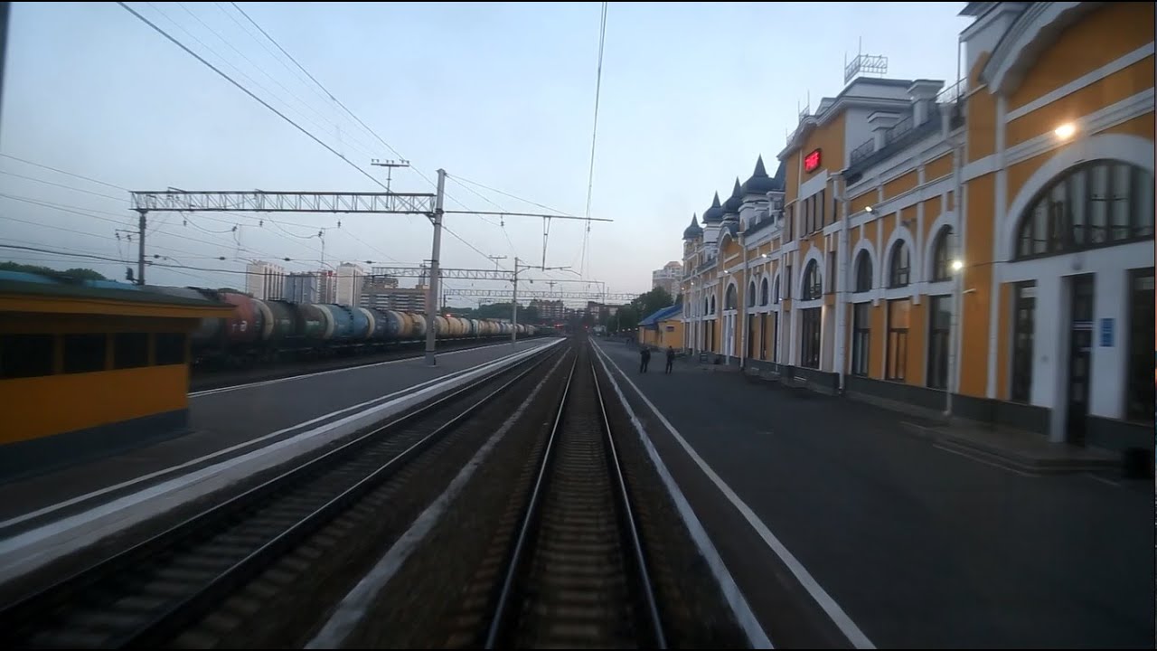 От станции Томск-I до Томск-II из окна последнего вагона