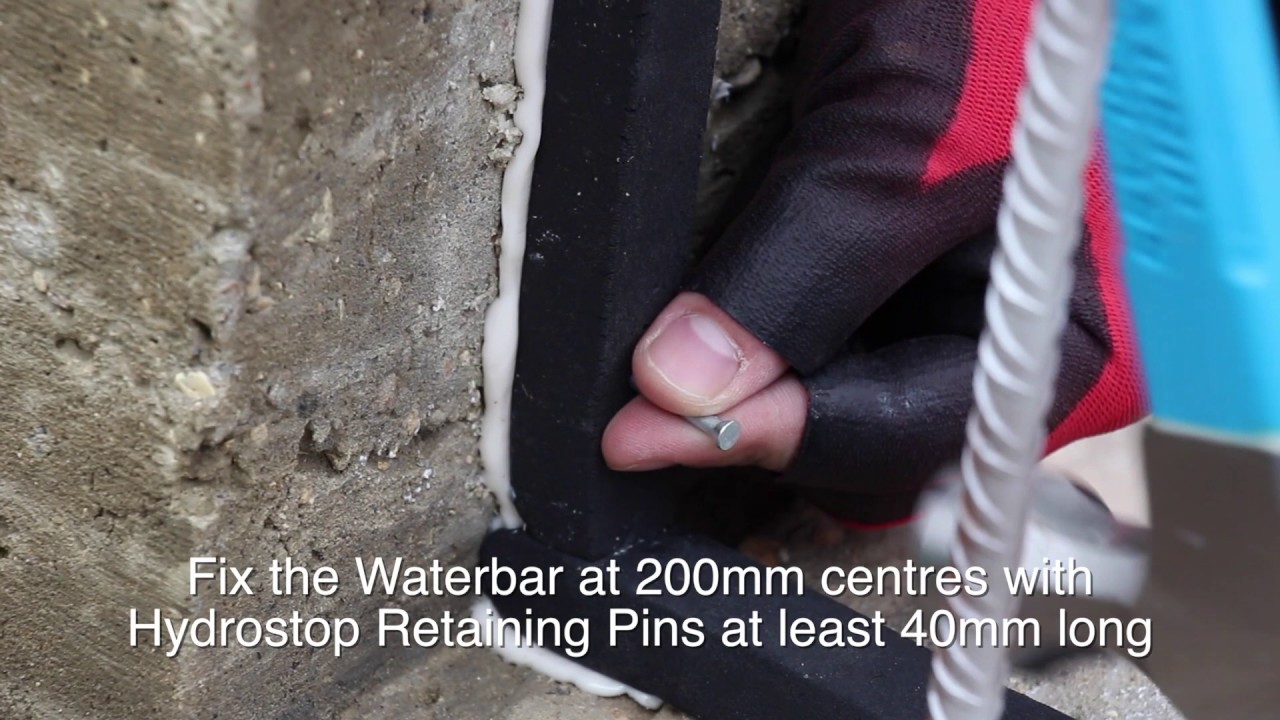 How to Install Hydrophillic Waterbars - Premcrete Hydrostop BR
