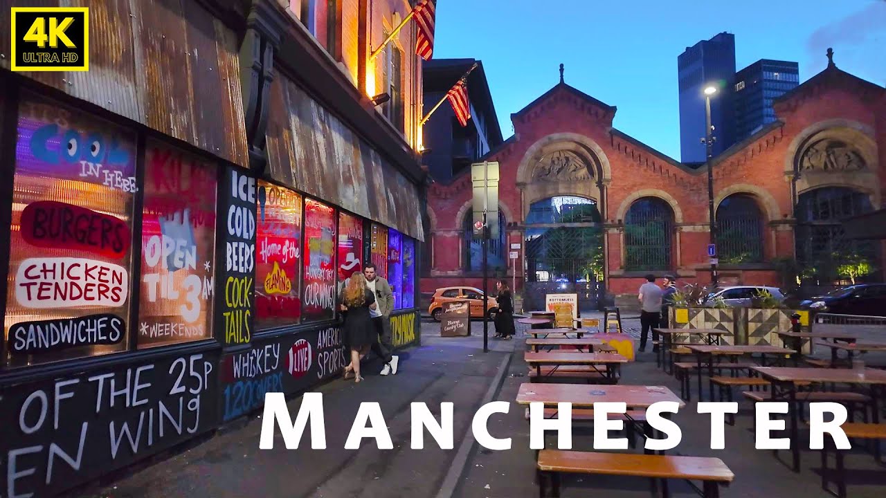 🇬🇧 Summer nightlife in Manchester from Corporation Street to Northern Quarter