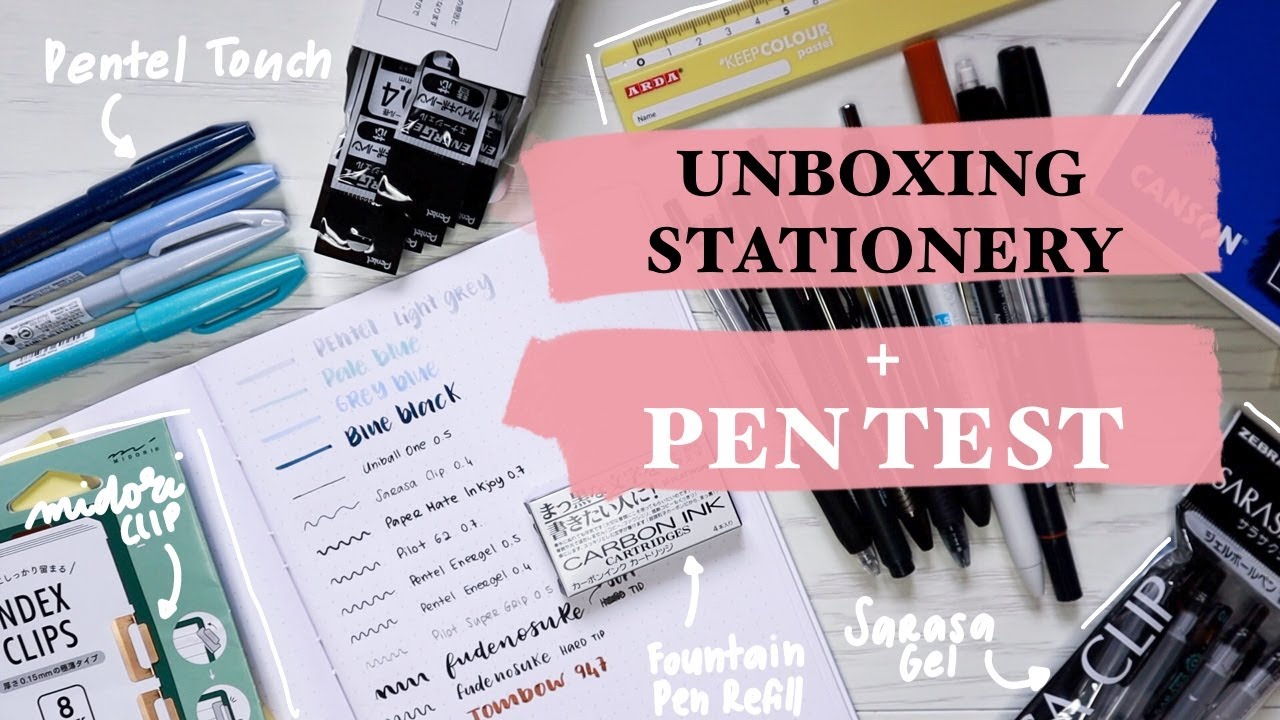 UNBOXING STATIONERY  + PEN TEST- Haul cartoleria | Creativemme