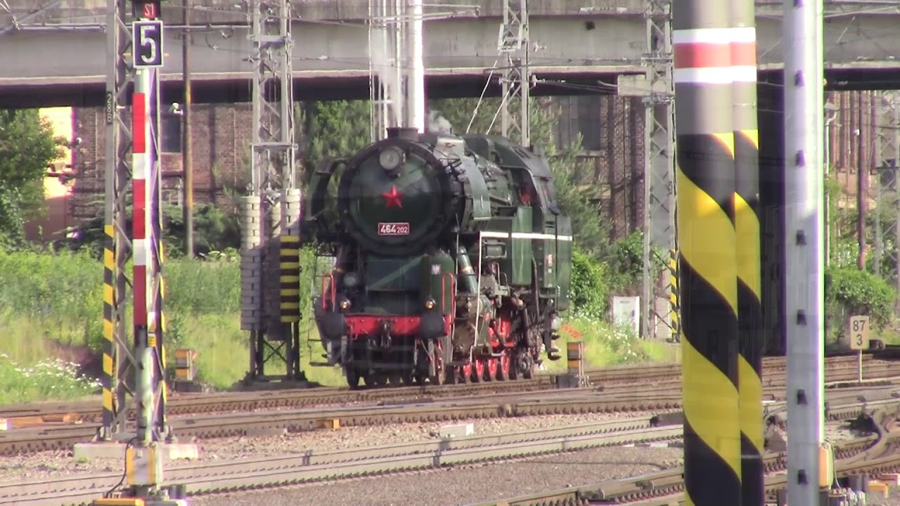 Rožnovské parní léto, parní lokomotiva 464.202 Rosnička, Olomouc - Rožnov p. Radhoštěm, 1.6.2019 HD
