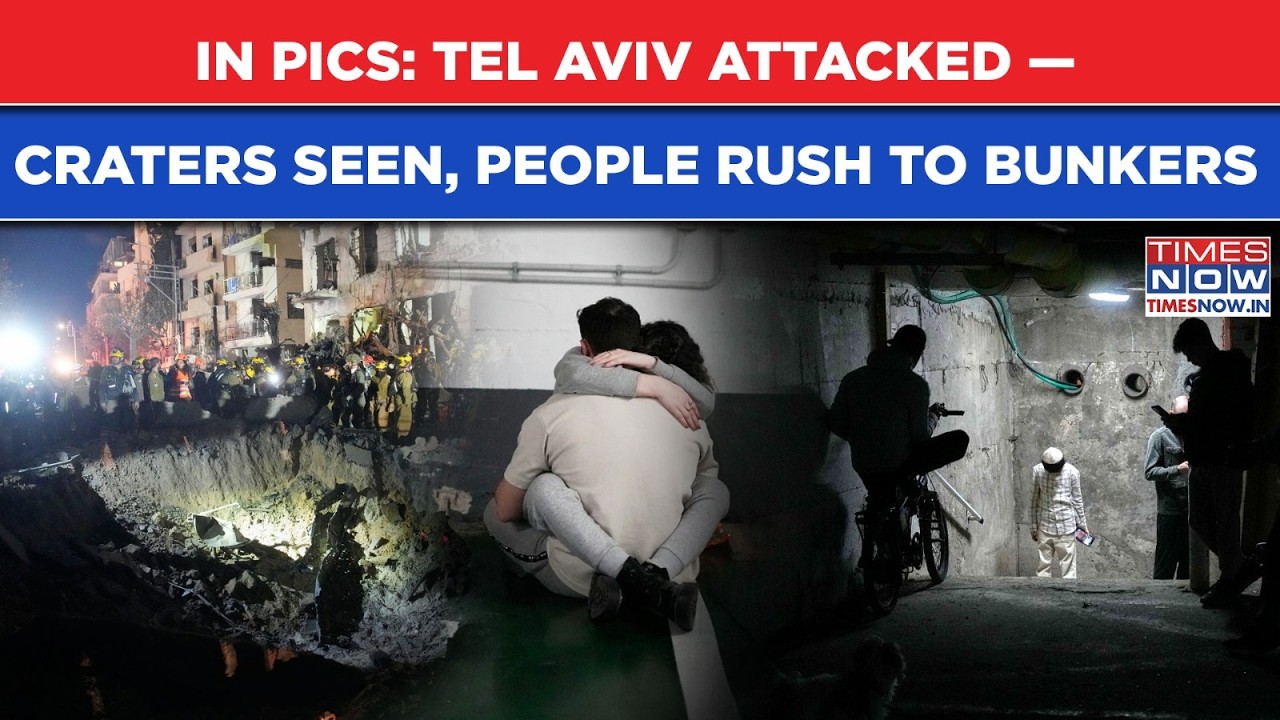 Iran's Missiles Slam Into Tel Aviv: Blasts Leave Craters, People Rush To Bunkers| IRGC Takes Revenge