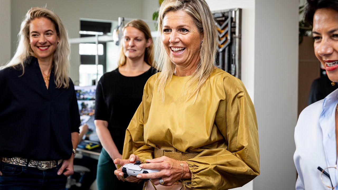 Koningin Maxima bezoekt Dutch Games Association