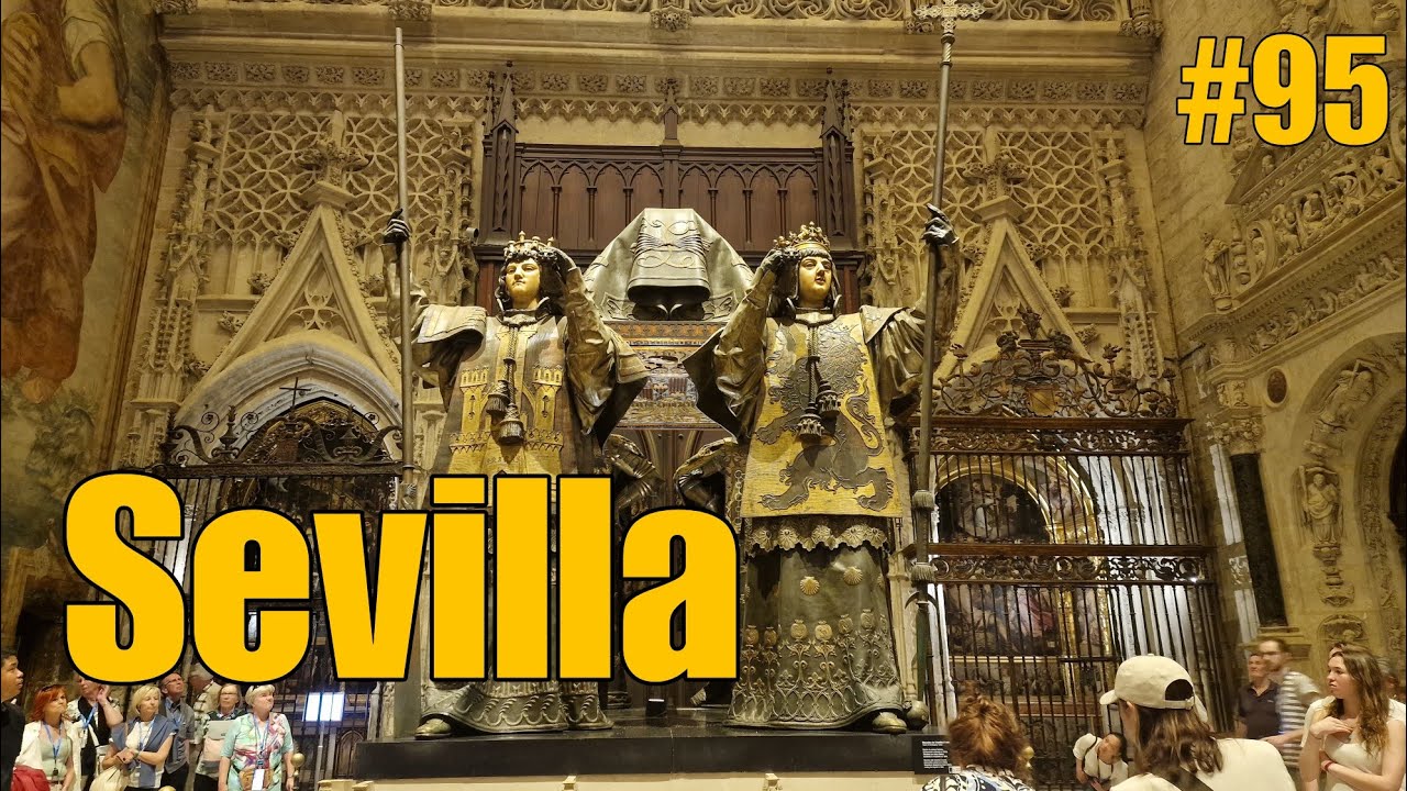 MET DE CAMPER NAAR SEVILLA SPANJE NAAR DE KATHEDRAAL #95