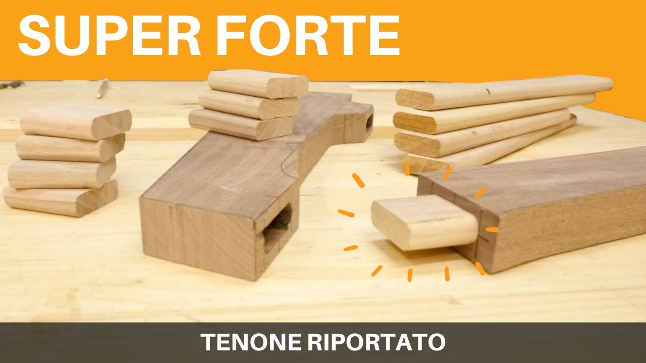 MORTASA e TENONE riportato con fresatrice - Fai da Te