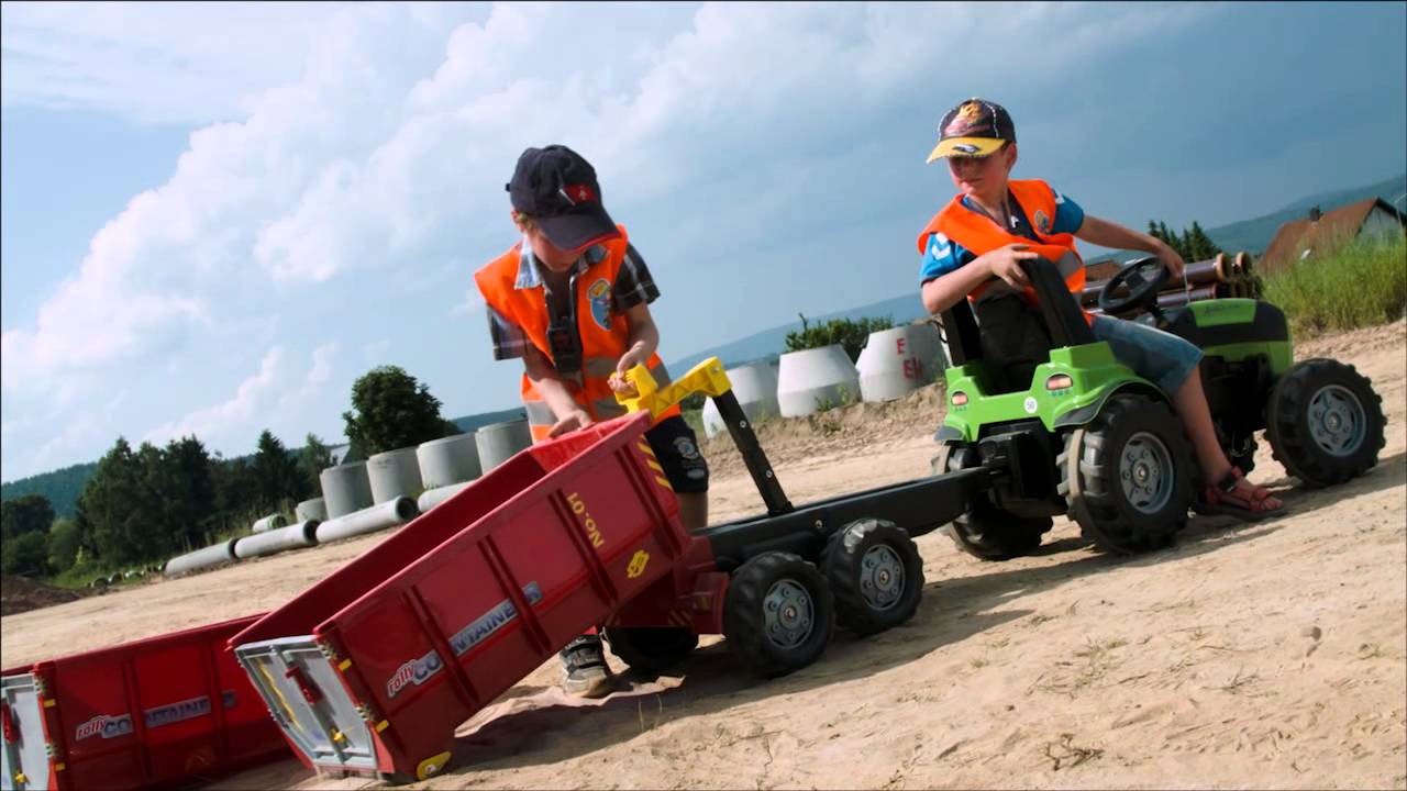 rollyContainer + rollyFarmtrac Deutz (item no.: 125081 + 700035) from rolly toys