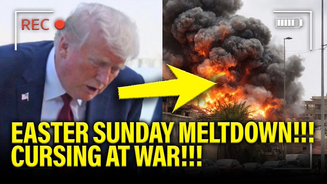 Trump has PSYCHOTIC EASTER MELTDOWN and CURSES OUT WAR!!!