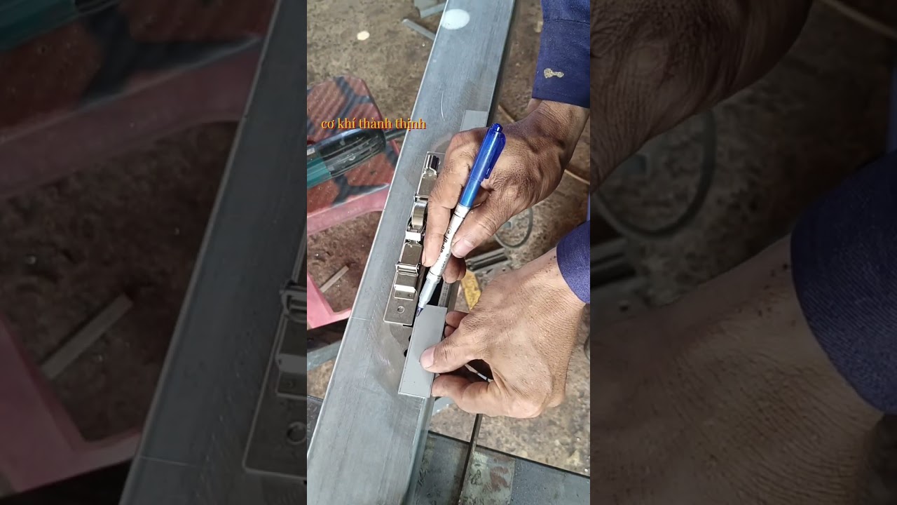 cách làm chốt âm chốt bật cửa sắt