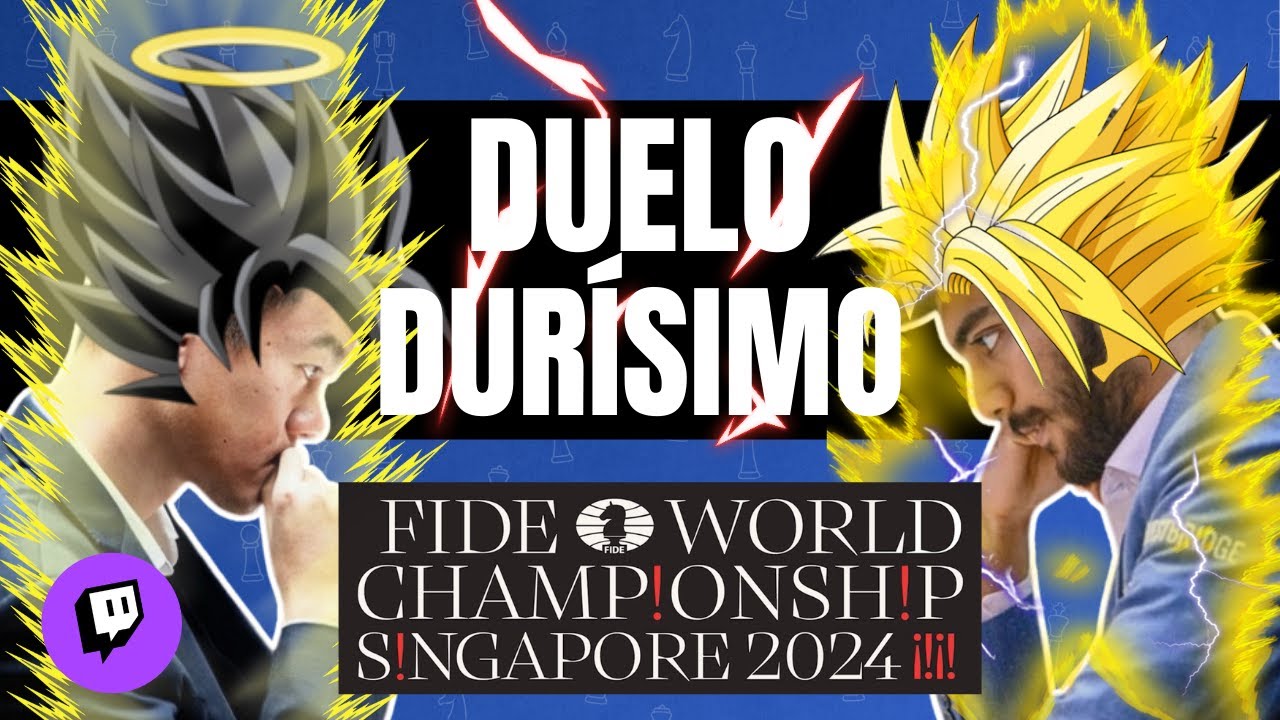 DUELO DURÍSIMO de AJEDREZ MODERNO ENTRE DING LIREN y GUKESH | RONDA 8 FIDE WORLD CHAMPIONSHIP