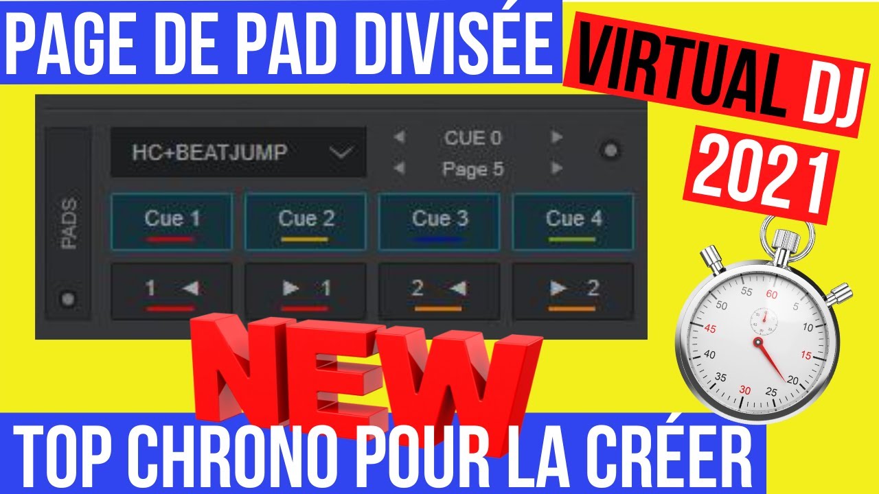 Comment utiliser les pads sur Virtual Dj 2021 ? Les pages fractionnées