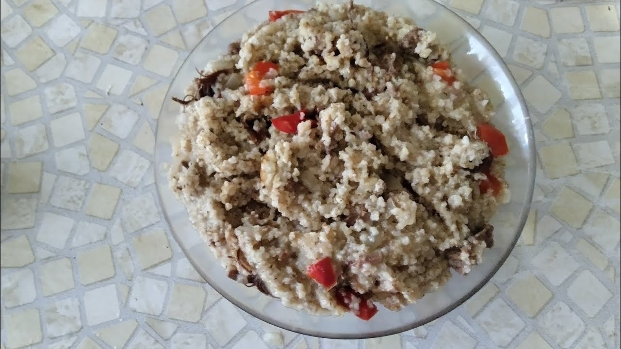 Ячневая каша с тушёнкой в мультиварке