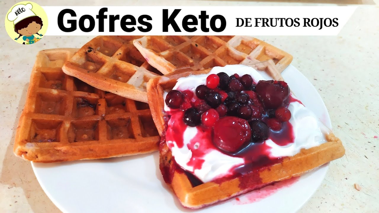 GOFRES KETO| CHAFLES KETO  | CETOGENICOS | SIN GLUTEN | SIN LÁCTEOS|  Desayuno Keto dulce