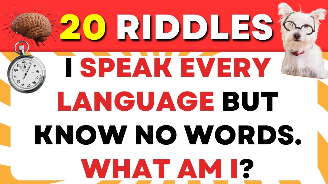 Only a Genius Can Solve these 20 Riddles | Brain Teasers & Riddle Quiz