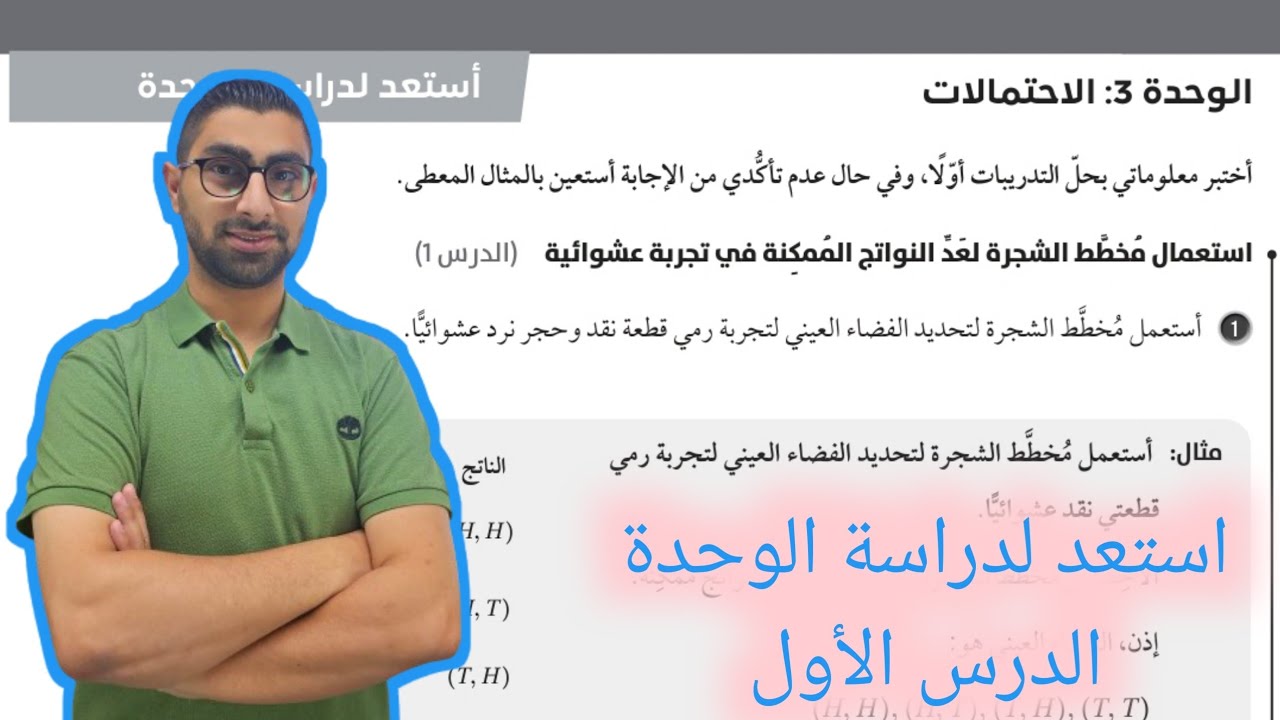 ( 80 ) استعد لدراسة الوحدة الثالثة : الاحتمالات ( كتاب التمارين ) الدرس الأول