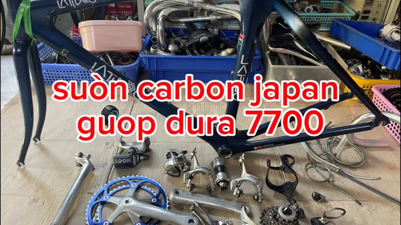 phụ tùng xe đạp nhật bãi , suòn carbon nhật , guop dura-ace 7700 ngày 15/3 lh 0919011002