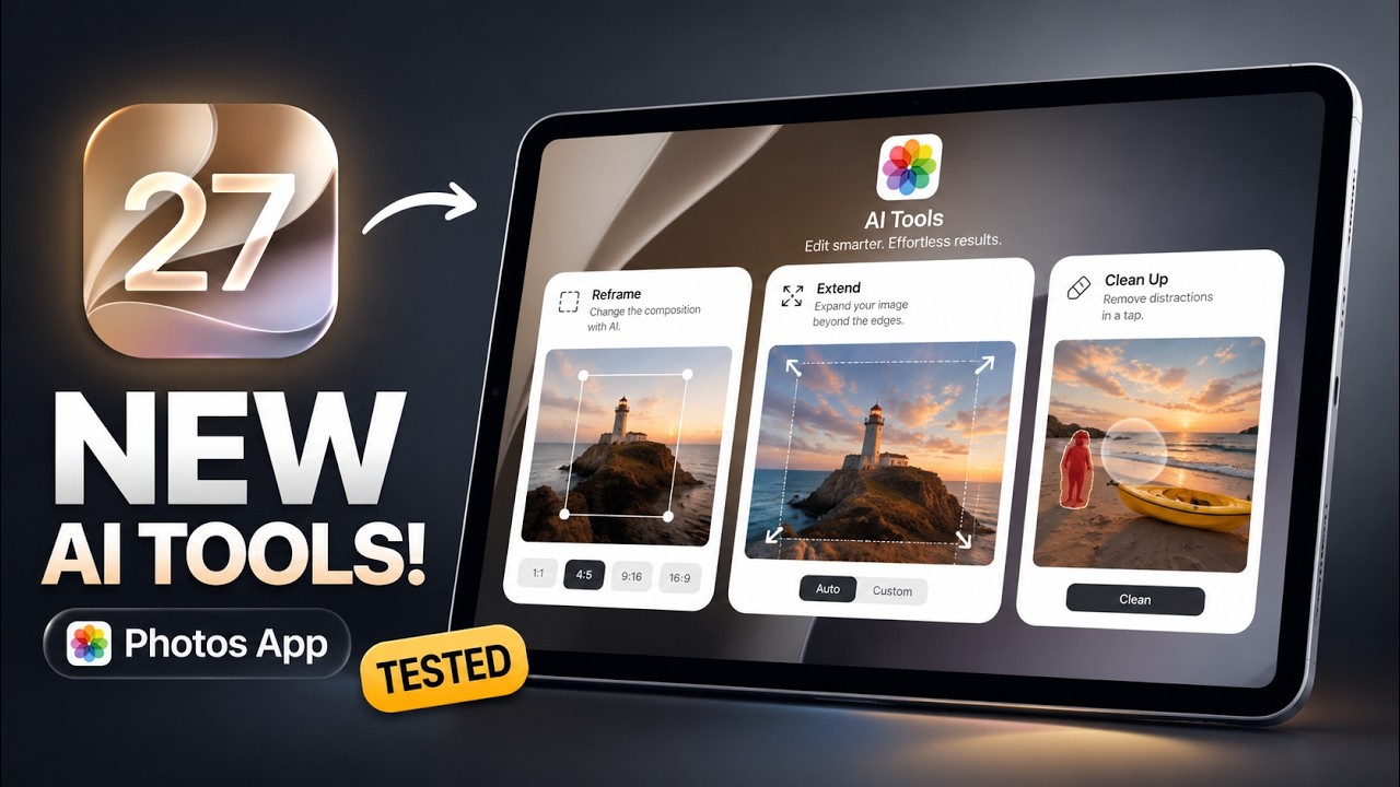 Обзор приложения &laquo;Фото&raquo; в iPadOS 27: тестируем новые ИИ-инструменты!