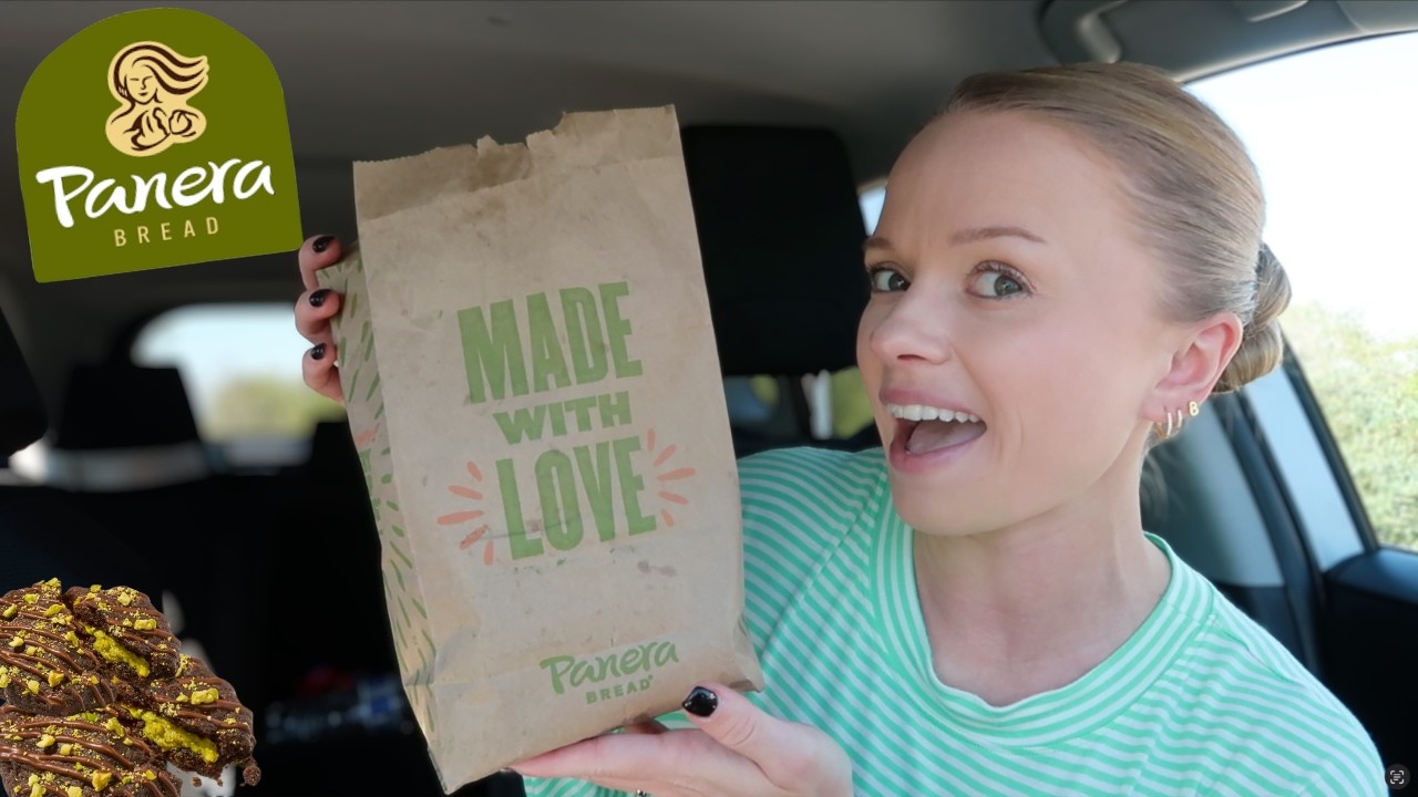 Обзор нового круассана Panera Bread в дубайском стиле с шоколадно-фисташковым печеньем и сыром аз...