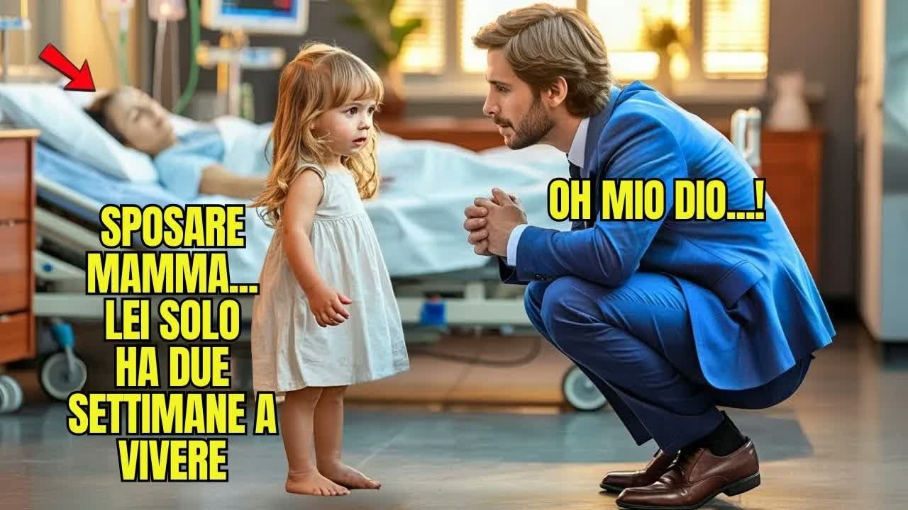 LA BAMBINA SUPLICÒ AL MILIONARIO： “SPOSA MIA MADRE — STA MORENDO!” LUI NON SAPEVA CHE ERA SUA FI