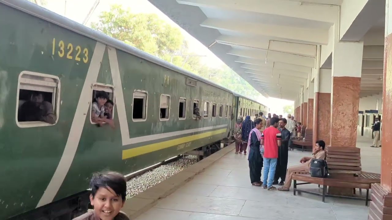 Khushhal khan khattak Express &Musapak shuttle service at# Dera ghazi khan Railway station.