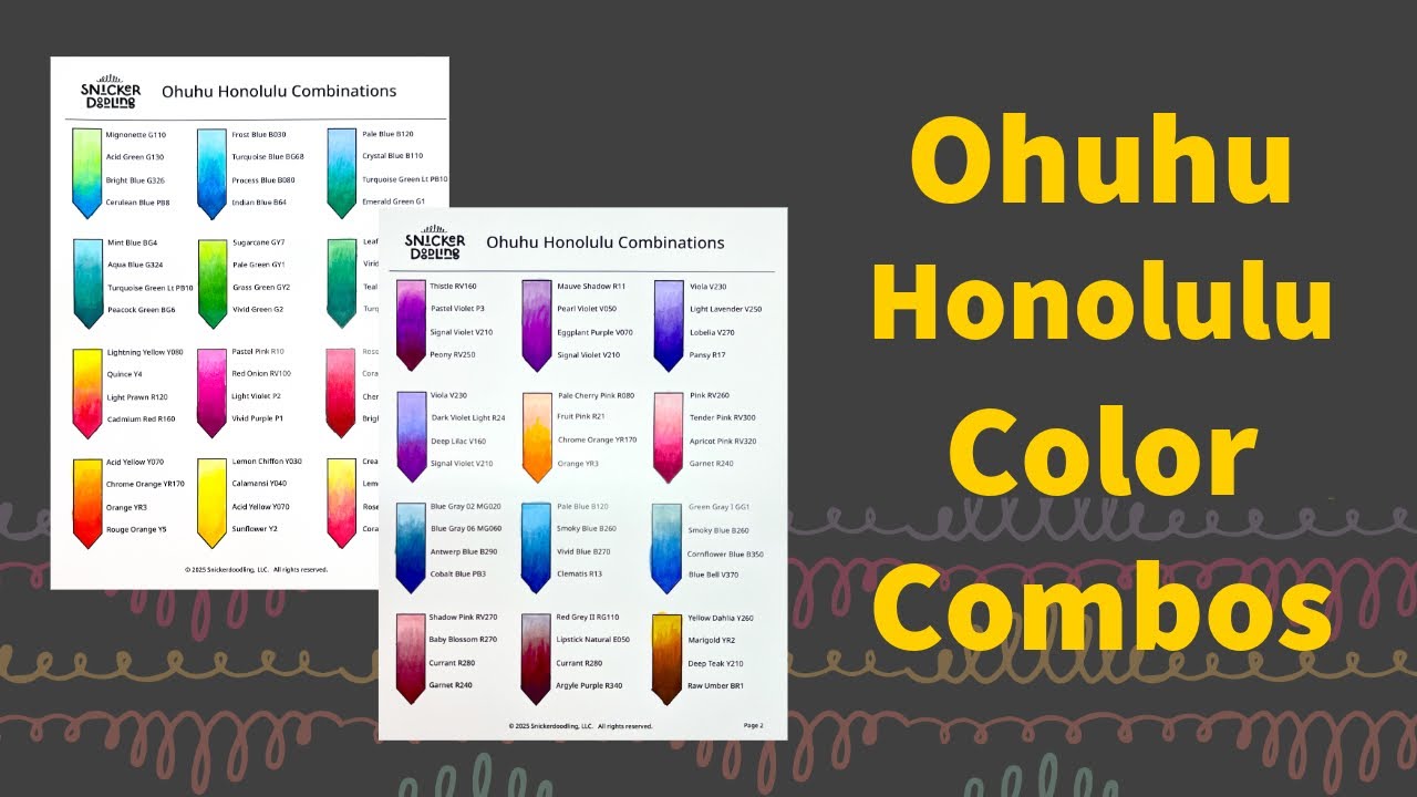 Master Ohuhu Marker Blending with These 24 Color Combos!