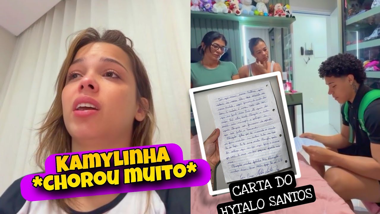 KAMYLINHA RECEBE CARTA DO HYTALO SANTOS 🥺