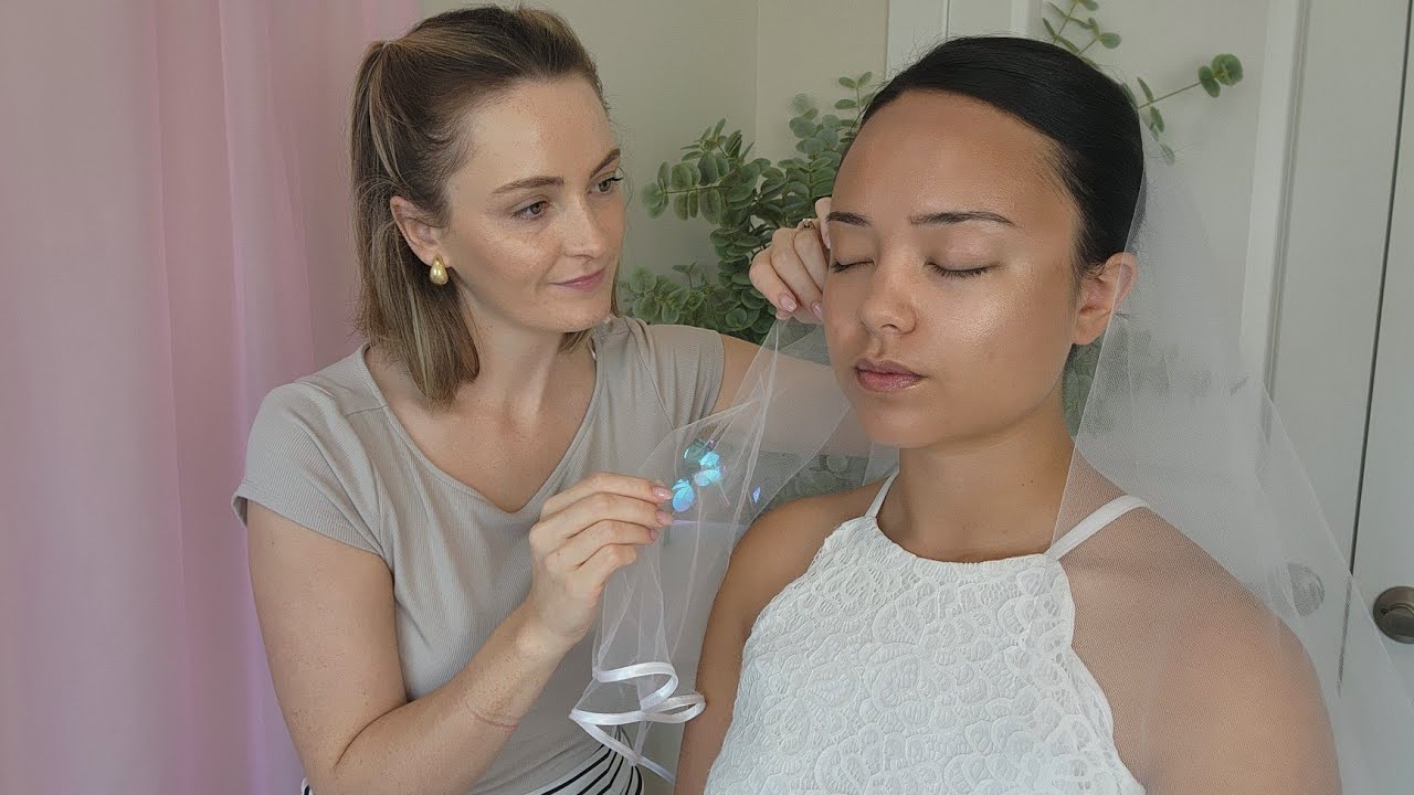 ASMR Perfectionist Wedding Bridal Hair Updo ✨️ With Veil Perfecting, Finishing Touches, Hair Pinning