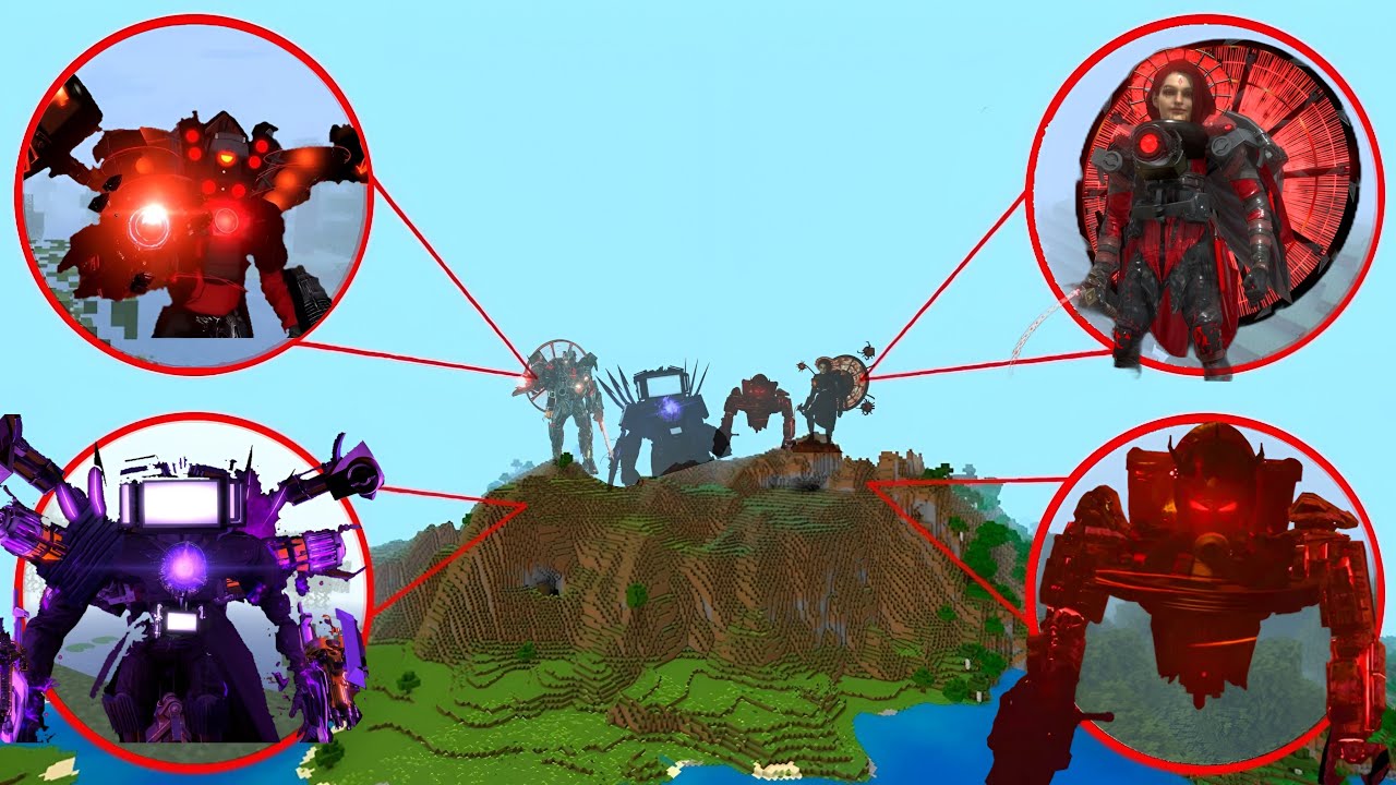 I Found UPGRADE ASTRO TITANS Skibidi Toilet in Minecraft | Cameraman, TV Man, SpeakerMan, G-Man