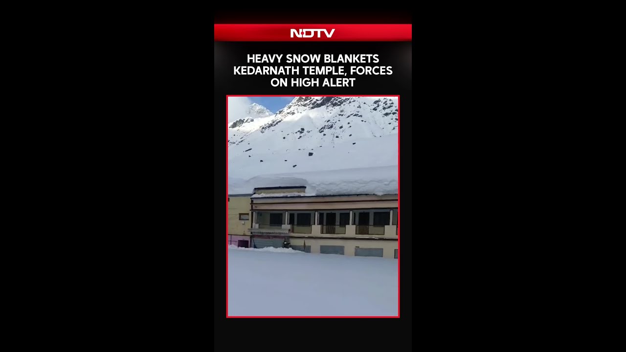 Kedarnath Dham Braces Harsh Snowfall: Security Forces Stand Vigil Amid Freezing Temperatures