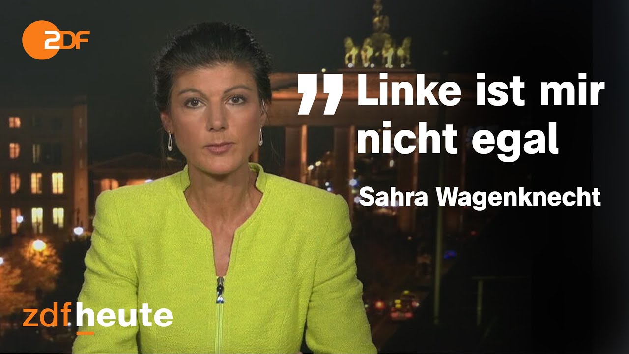 Bündnis für Unzufriedene? Sahra Wagenknecht im Interview | heute journal vom 23.10.2023