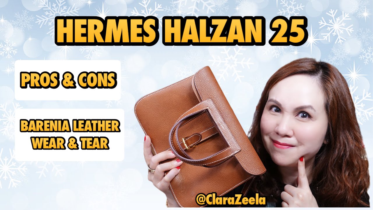 Обзор Hermes Halzan 25 | Плюсы и минусы | Обзор кожи Barenia Faubourg, износ