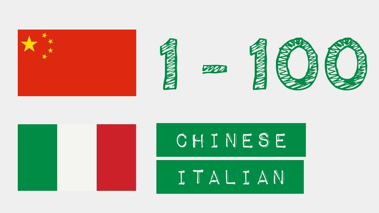Numeri da 1 a 100  - cinese - italiano