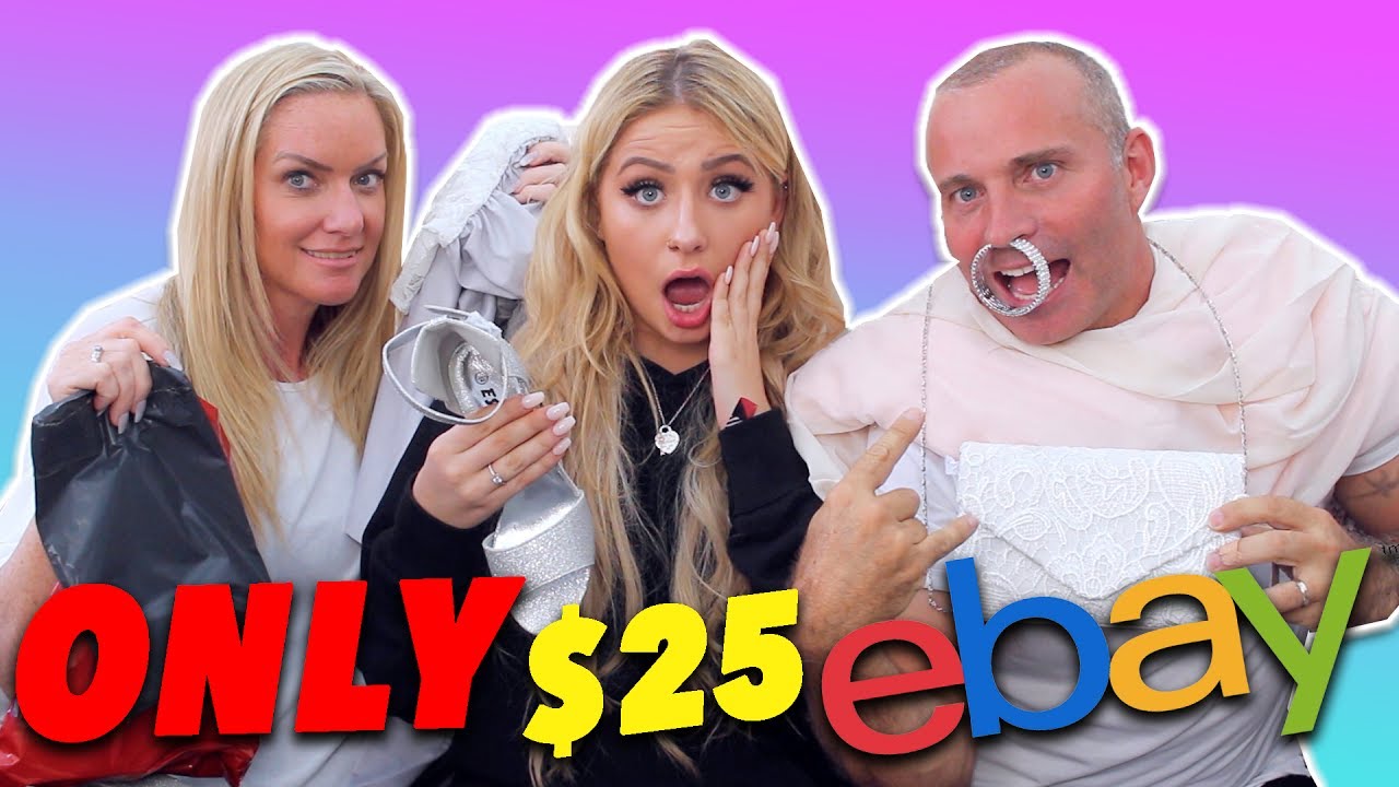 DAD VS MUM $25 EBAY PROM DRESS CHALLENGE!! 😱 | Saffron Barker