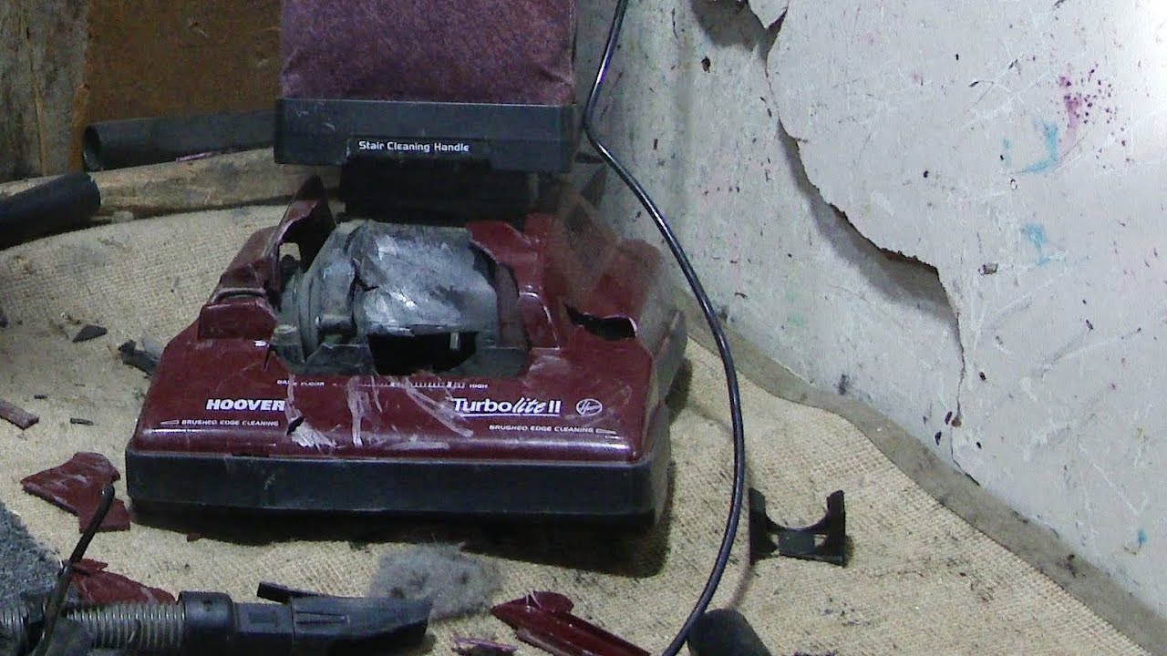 Vintage Hoover Turbolite II Vacuum Destruction