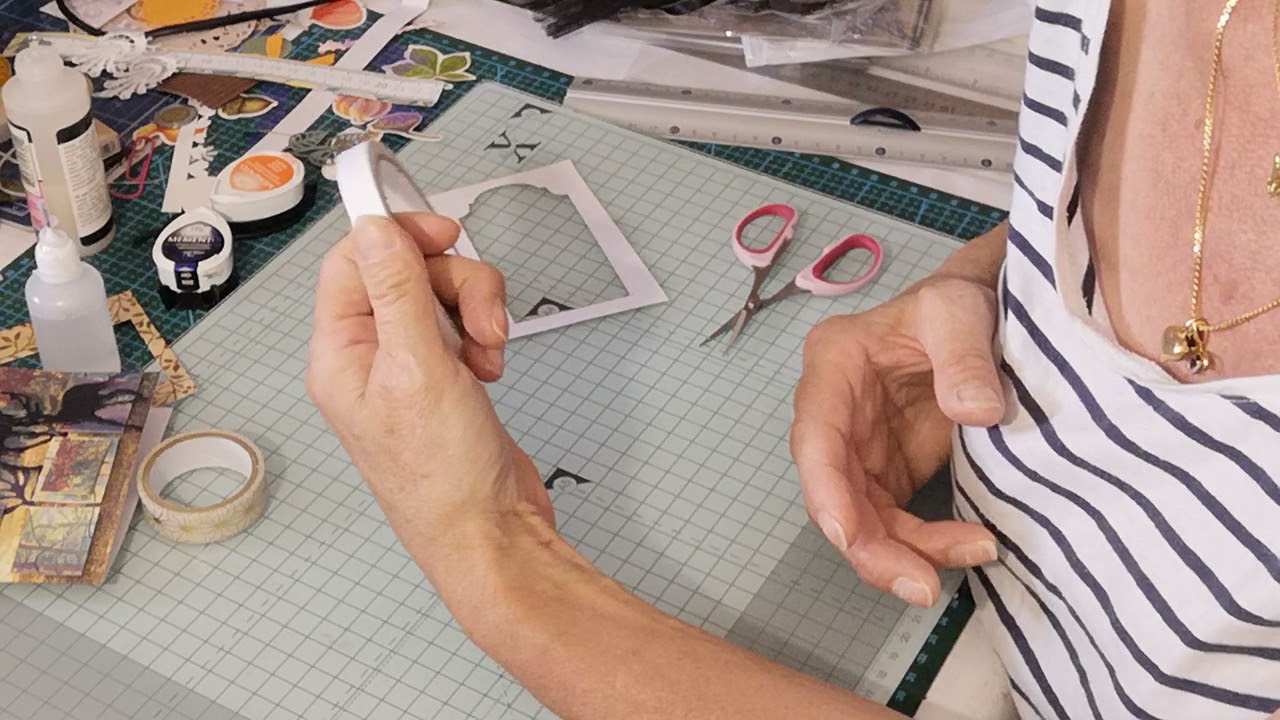 défi.... ATG.... thème HALLOWEEN 🕸️#scrapbooking #carterie