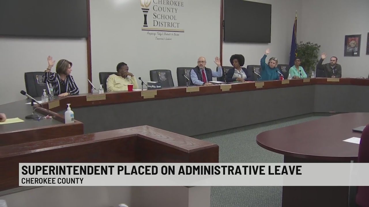 Cherokee County Schools superintendent placed on administrative leave