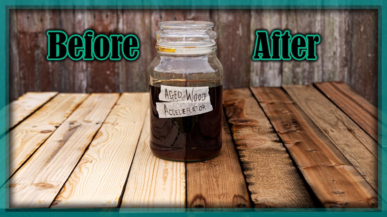 DIY Iron Acetate wood stain ▪Homemade Aged Wood Accelerator ▪ How to Naturally Darken Pallet Wood